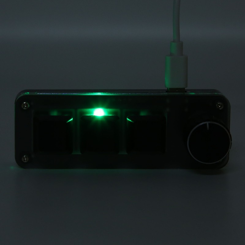 3 Key Small Keypad Multifunctional Shortcut RGB Backlight USB Mechanical