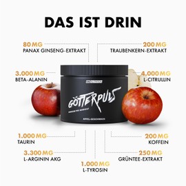 OS Nutrition Götterpuls Premium Pre-Workout Apple 308 g