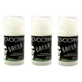 3x2 Tratamiento Pro Barba Bigote Rapido Seguro Novocrin 55gr