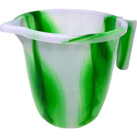 1.5 Litre Green Plastic Water Jug with Handle - Spout, Perfect for General Kitchen & Bathroom Use HTUK