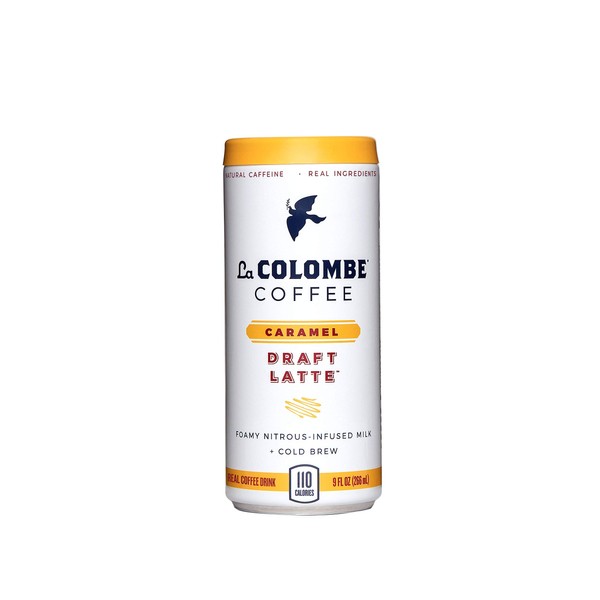La Colombe Caramel Draft Latte - 9 Fluid Ounce, 16 Count - Cold-Pressed Espresso and Frothed Milk + Real Caramel - Made With Real Ingredients - Grab And Go Coffee