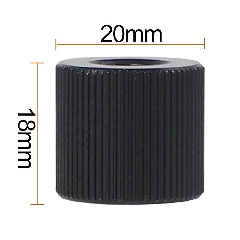[Z-Jing] 4pcs 1/4" Female Thread Conversion Adapter Barrel Nut 3/8"