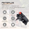 Feiteplus Aluminum Alloy Left Motorcycle 7/8" Handlebar Mount Switch Horn