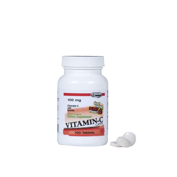 Landau 100mg Chewable Vitamin C Candy for Kids & Adults