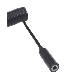 Rosebe Conversion Cable #26, AUX Curl Cord, 3.5, 3 Poles, Stereo Mini, Male to Female, Audio Cord, Cable Length Approx. 15.7 inches (40 cm) to Maximum Length 70.9 inches (180 cm)