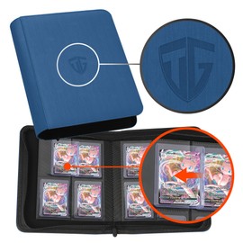 TCGUARD Toploader Trading Card Album for 112 Toploaders, 4 Compartments Toploader Binder with Sleeves for 3 x 4 Inch Rigid Toploader Card, Trading Card Binder for TCG, MTG Cards, Card Trading Albums