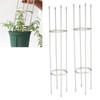 2 Sets Vines Climbing Support Balcony Outdoor Steel Pipe Plant