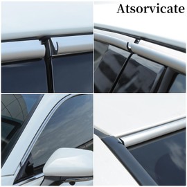 Automobile drip Guide Rail Water Drain Channel car Window rain Deflector Silicone Gel car Window Trim, Suitable for Cars, SUVs, MPVs, Pickup Trucks, RVs, and Yachts, etc. (Silver, 20,2feet)