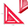 Beslands Rafter Square Carpenter Aluminum Measuring Layout Tool Triangle Ruler
