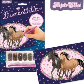 Lutz Mauder Creative Craft Set with 540 Pieces, Horses, Gift or Crafts, 10353, Pony Diamond Painting for Girls, Children's Horse