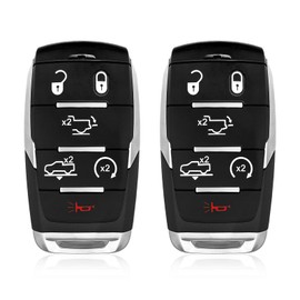 2 Keylessbest Replacement for 2019-2024 Dodge Ram 1500 Pickup Key Fob Remote Control OHT-4882056 6 Buttons 433.92MHz