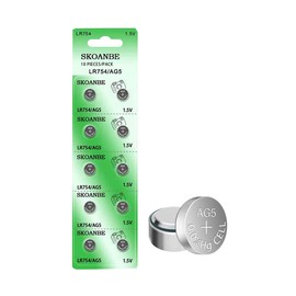 SKOANBE LR754 309/393 ag5 1.5V Watch Button Cell Batteries for Laser（10-Pack）