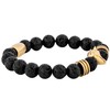 Akitsune Beaded Bracelet – Unisex Obsidian / Onyx / Lava