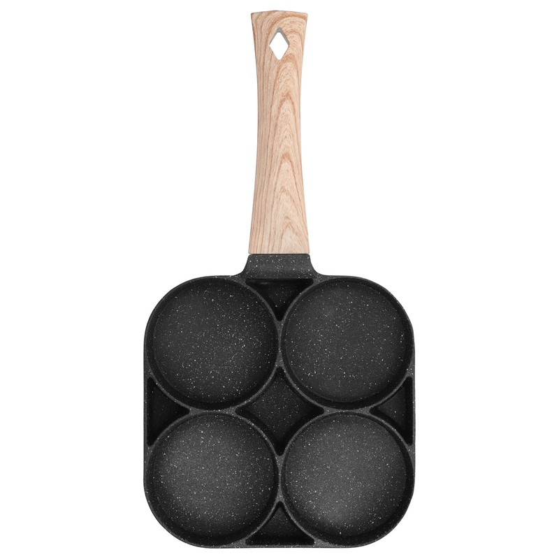 4Hole Frying Pot NonStick Egg Pancake Cooking Pan Cookware For