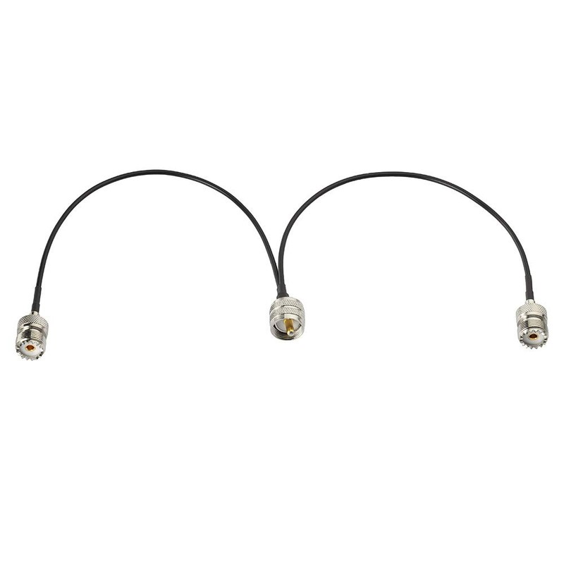 Superbat PL-259 Splitter Cable Pl259 to Dual SO239 Low Loss
