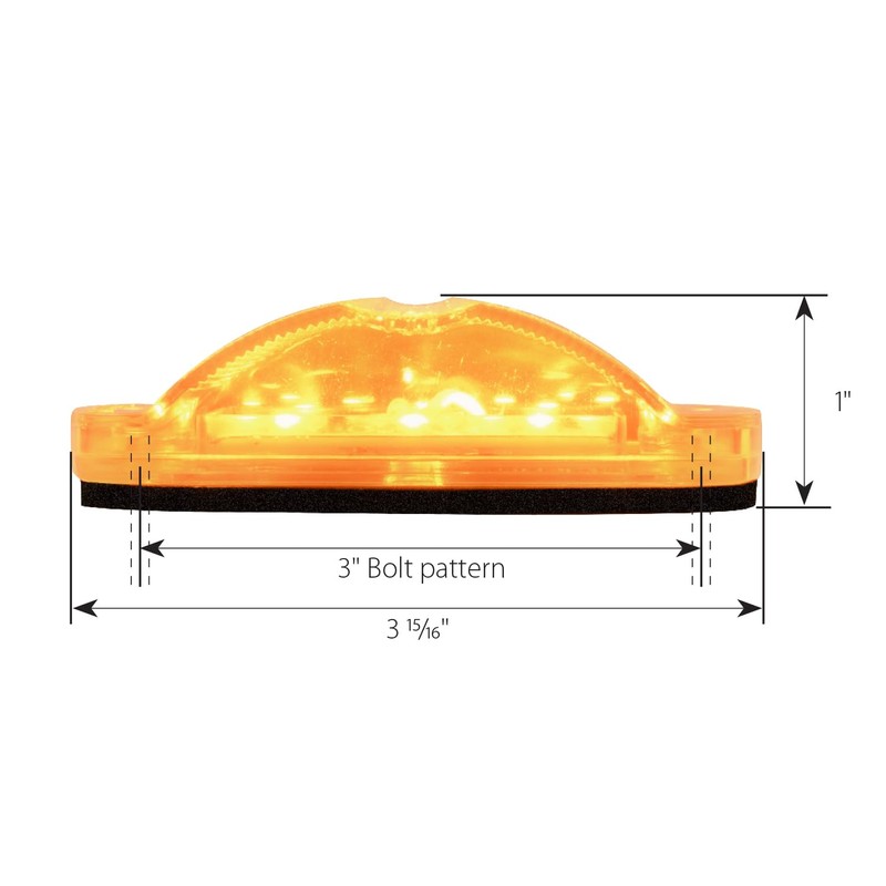 GG Grand General 75165 Rectangular Amber/Amber Wide Angle 10 SMD