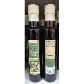 Trader Joe Spanish Organic Extra Virgin Garlic Flavored Olive Oil 8.5fl oz 250ml (2 Bottles)