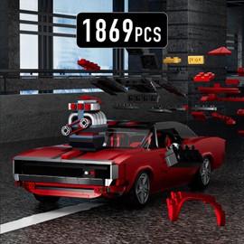 Mould King 1969RT Sports Car Building Block Kits, 10112 Racing Car Model Building Sets, Build and Display Car Set for Adults Boys Kids Aged 14+ Collections Enthusiasts, 1869 Pieces