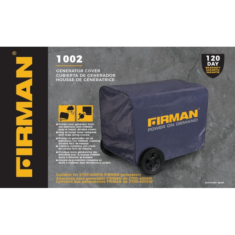 FIRMAN 1002 Medium Size Portable Generator Cover – Waterproof Heavy
