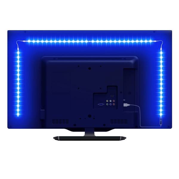 LE TV LED Backlights Strip, 6.56ft TV Backlight, RGB Color Changing TV LED Light Strip, USB Powered Dimmable LED Strip Lights for TV, TV LED Backlights for 32-65” TVs, Computer, Mirror, Gaming Monitor and More