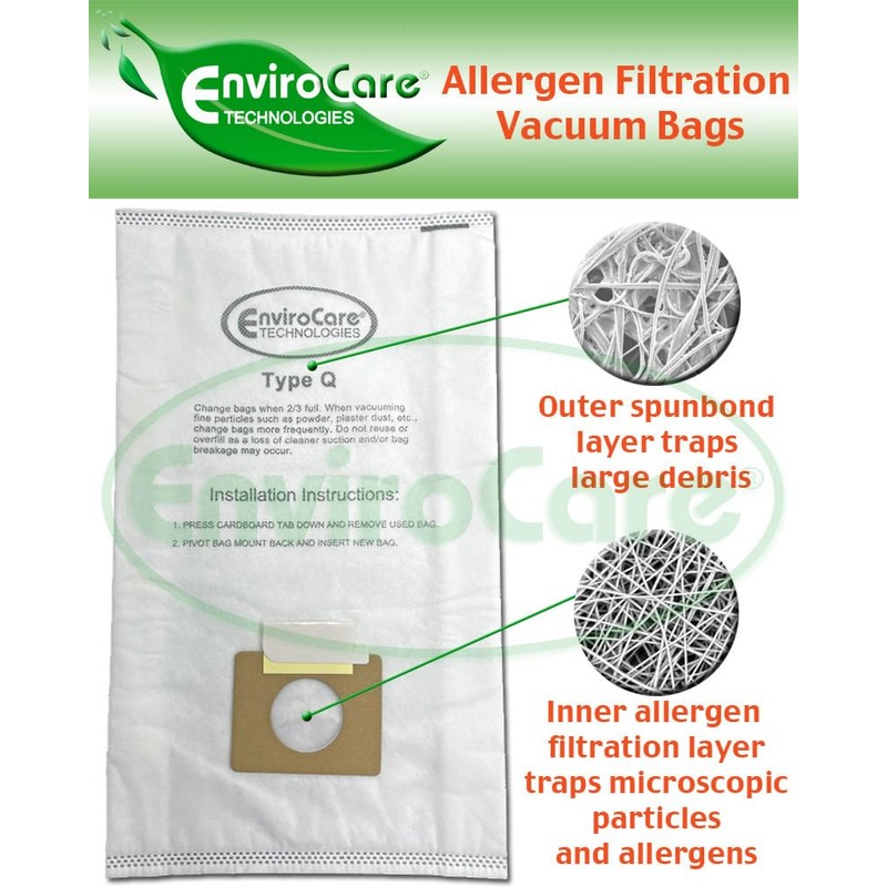 EnviroCare Replacement Allergen Vacuum Bags Designed to Fit Kenmore Canister