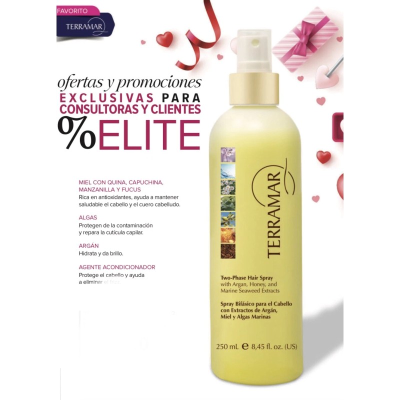 Terramar Spray Bifásico para el Cabello con Extractos de Argán.