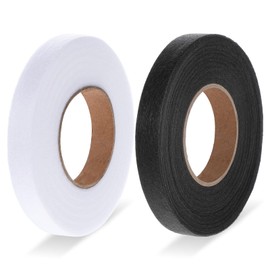 140 Yards 0.6 Inch Iron on Hemming Tape, 2 Rolls Stitch Witchery Hemming Tape Iron on Hem Tape Fabric Fusing Hemming Tape Adhesive Wonder Web for Pants Curtain Clothes Curtains Crafting Projects