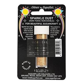 Sugarflair Non-Edible Sparkle Dust, Ultimate Gold, 2 g