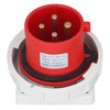 Waterproof Industrial Socket Nylon Brass 4 Pin Aviation Power Connector
