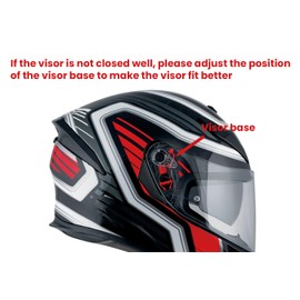 BSTOP K5 Face Shield Uv-protected For AGV K1, K1S, K3SV, K5, K5S Helmet Shield Visor Windshield (Black-day use only)