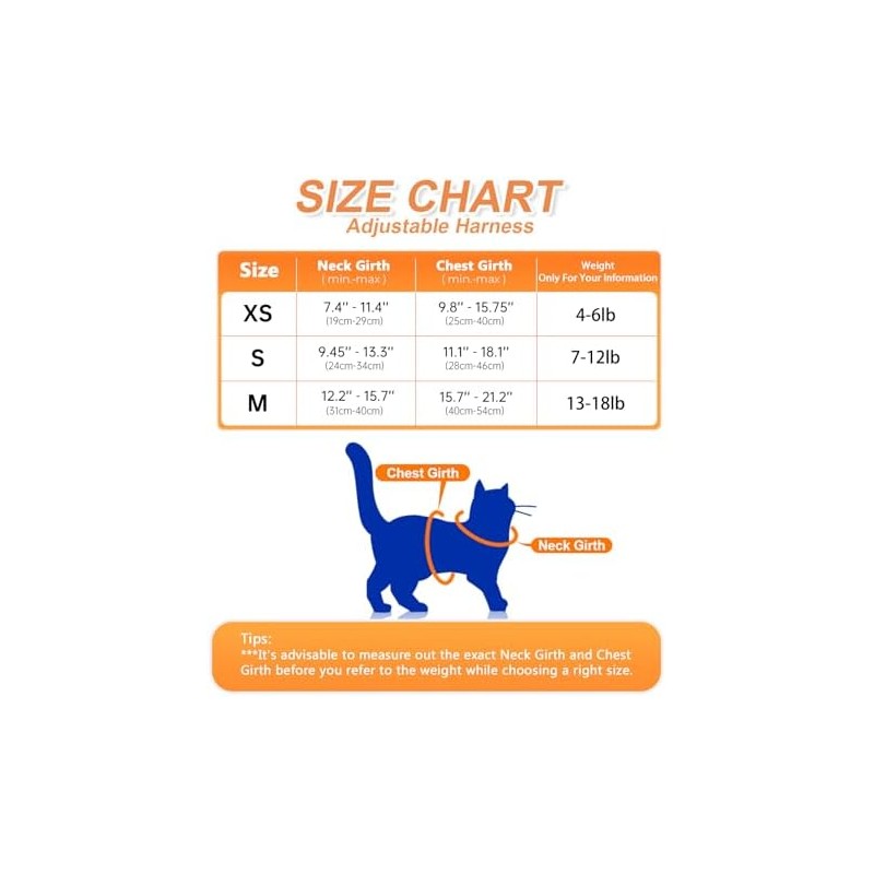 Halypet Juego De Arnés Y Correa para Gatos [MAX Safety