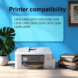 Yellumyn Ink Bottles Compatible with Epson 544 T544 Compatible for Ecotank L1210 L1250 L3210 L3250 L3251 L3260 L5290 Printers 4-Pack