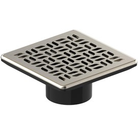 Evo Lite 4-1/2" Spiga Nickel Square Drain