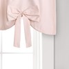 Lush Decor, Blush Melody Bow Window Curtain Valance, 18" x