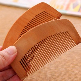 2Pcs Handmade Wooden Comb Wide Tooth Comb for Curls Afro Hair Hair Beard Detangler for Women Men Natural Anti Static Wood for Detangling Styling Wet or Dry Curly Thick Wavy Small Pocket Sized