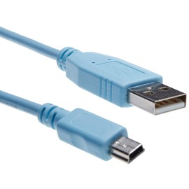 Aexus Cisco Console Cable 6 ft with USB Type A to Mini-B CAB-Console-USB=