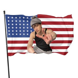 BangChan Flag America Flag 3x5 FT Funny tapestry Poster USA Flags with 2 Grommets Wall Kpop Gift Wall Decor Bedroom Living Room Dorm