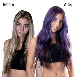 Purple Color Depositing Shampoo - Semi Permanent Hair Color with BondHeal Bond Rebuilder - Violet Hair Dye 6.4 oz