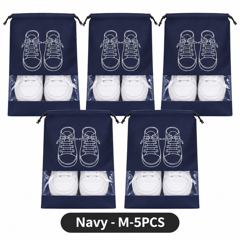 Non-Woven Shoe Storage Bags for Travel & Closet Organization –