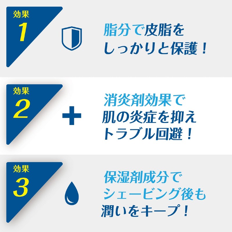 Men's K シルクプロテイン配合 薬用シェービングフォーム 220g 3個セット+おまけ