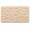 3D Cobblestone Embossed Bathroom Mat Quick Dry Absorbent Floor Rug