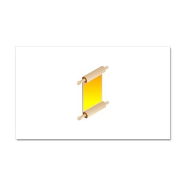 CafePress Rolling Pin Scroll Car Magnet 20 X 12 Car Magnet, 20"x 12" Magnetic Door Display