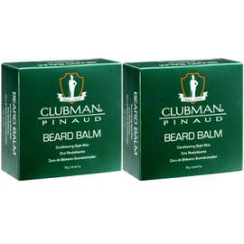 Clubman Bálsamo para Barba 2 Oz (59 ml) (2 Pack) - Hidratante y Calmante - 2 Onzas - 2 Unidades