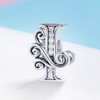 925 Sterling Silver Letter Q Charm for Bracelet Necklace Alphabet