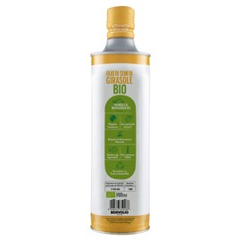 BENVOLIO 1938 Organic Sunflower Oil 750 ml Metal Bottle Rich in Vitamin E Frying Oil Organic Frying Oil Frying Fat Fryer Fat Organic Sunflower Oil