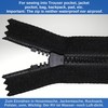 Non-separable zip, pack of 2, 45 cm rail length, in