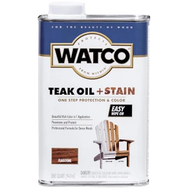 Watco 348758 Teak Oil + Stain, Quart, Flagstone