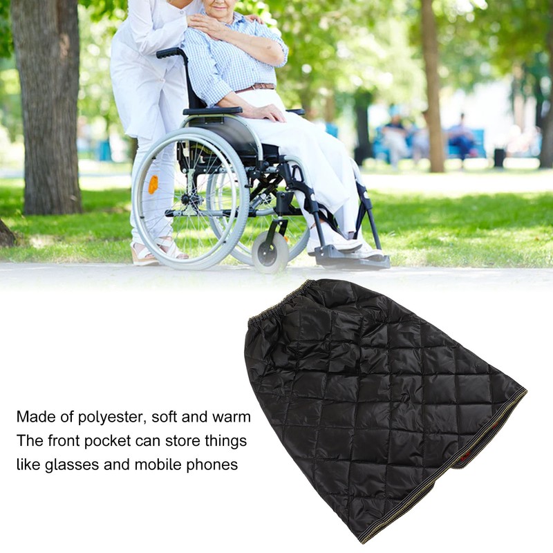 Wheelchair Blanket Warmer Polyester Fiber Soft Warm Reusable Windproof Wheelchair