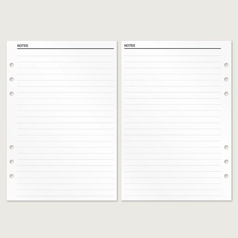 KOMPASS® Notebook Inserts for Ring Binder Planner | A5 (14.5