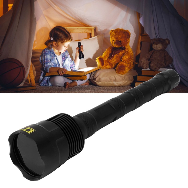 365nm UV Flashlight High Power Black Filter Handheld Ultraviolet Light